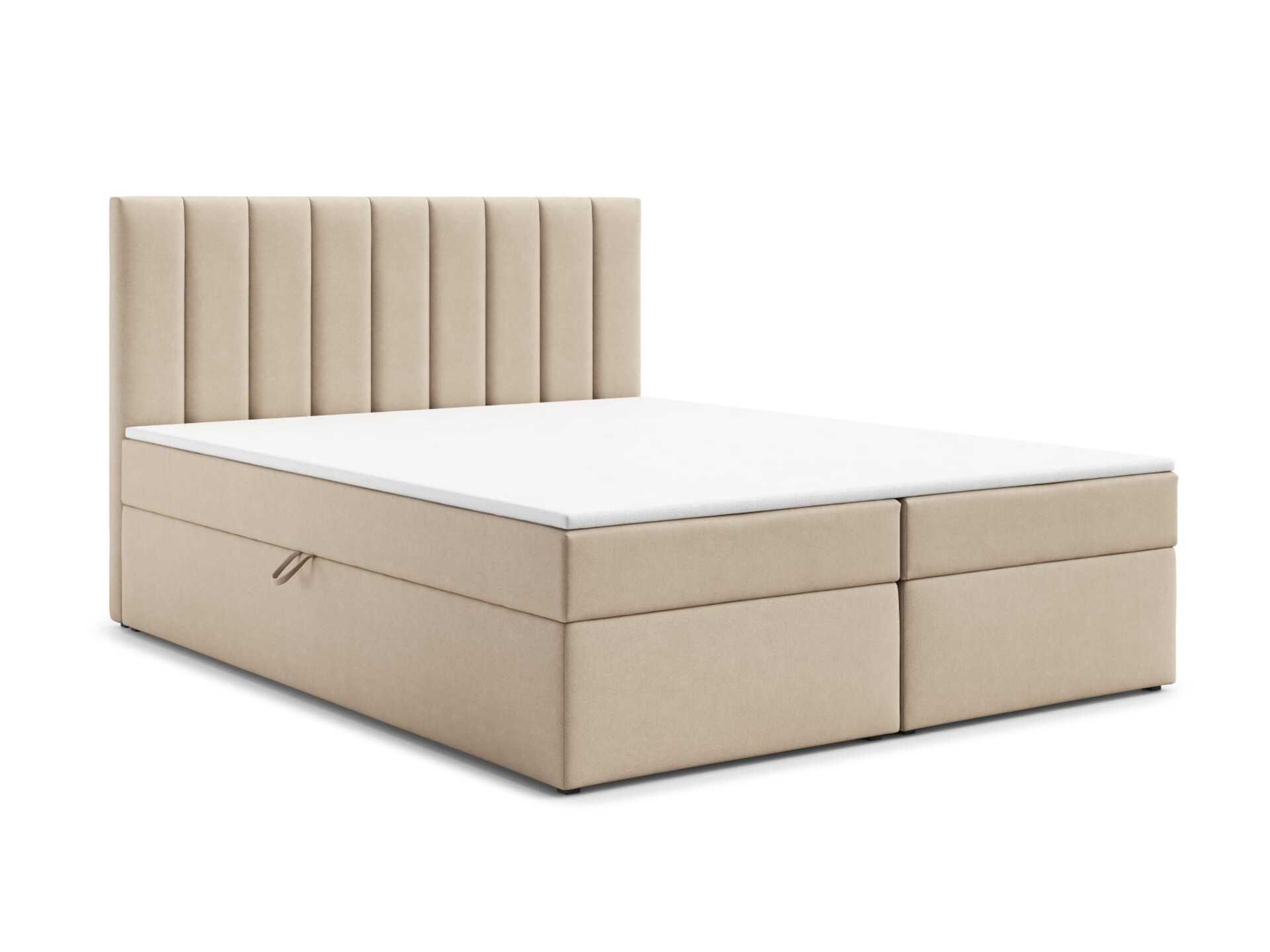 Boxspring bed met opbergfunctie, 160×200, Beige, 2025
